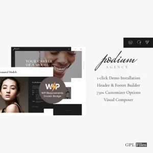 Podium - Model Agency WordPress Theme 1.1.3