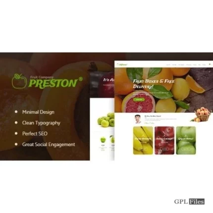 Preston | Fruit Company & Organic Farming WordPress Theme 1.1.4