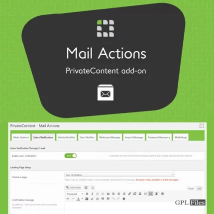 PrivateContent - Mail Actions Add-on 1.9.7