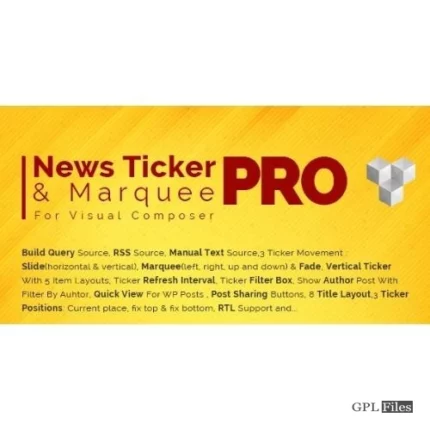 Pro News Ticker & Marquee for WPBakery Page Bilder : Display Post