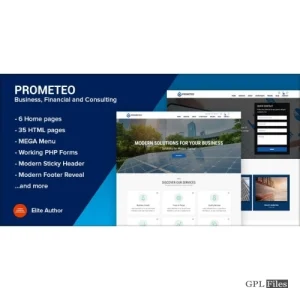 Prometeo - Business and Financial Site Template 1.1