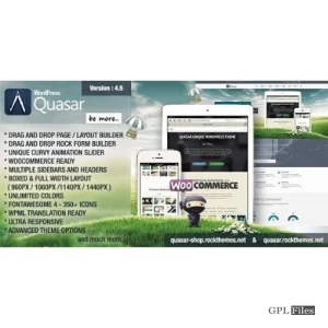 Quasar - WordPress Theme with Animation Builder 3.0.5