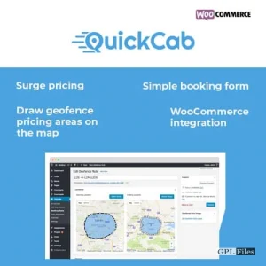 QuickCab: WooCommerce Taxi Booking Plugin 1.2.3