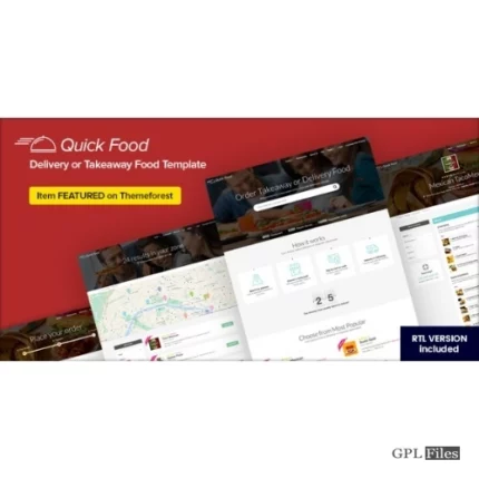 QuickFood - Delivery or Takeaway Food Template 1.8