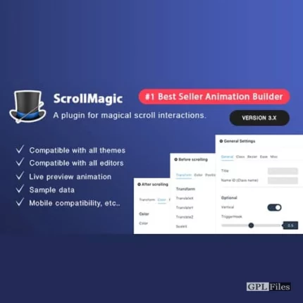 Scroll Magic WordPress - Scrolling Animation Builder Plugin 4.2.5