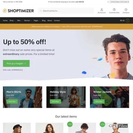 Shoptimizer - Fastest WooCommerce WordPress Themes 2.5.5