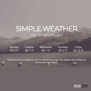 Simple Weather Plugin 4.4.3