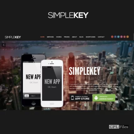 SimpleKey | One Page Portfolio WordPress Theme 2.5.6