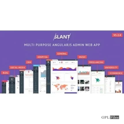 Slant - Multi Purpose AngularJS Admin Web App with Bootstrap 5.1.0