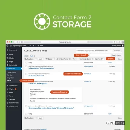 Storage for Contact Form CF7 2.0.3