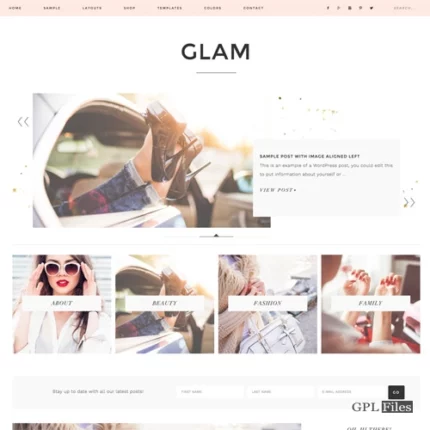 StudioPress Glam Pro Genesis WordPress Theme 1.0.3