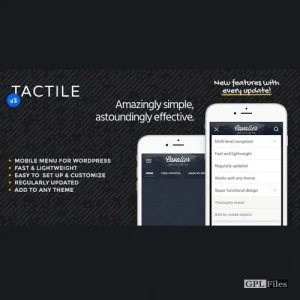 Tactile WordPress Mobile Menu 2.1