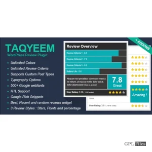 Taqyem Wordpress Review Plugin 2.6.2