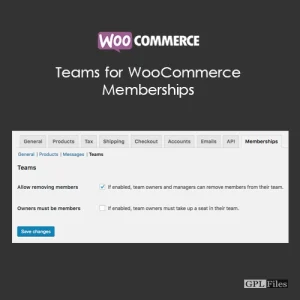Teams for WooCommerce Memberships 1.6.2