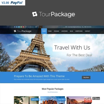 Tour Package - WordPress Travel/Tour Theme 2.1