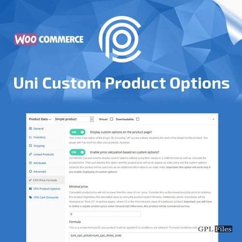 Uni CPO | WooCommerce Options and Price Calculation Formulas 4.9.12