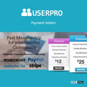 UserPro | Payment Add-on 3.1.2