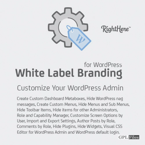 White Label Branding for WordPress 4.2.8.98287
