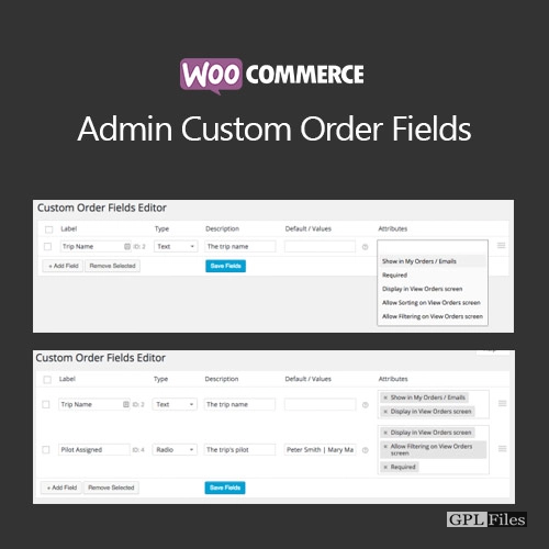 WooCommerce Admin Custom Order Fields 1.15.1