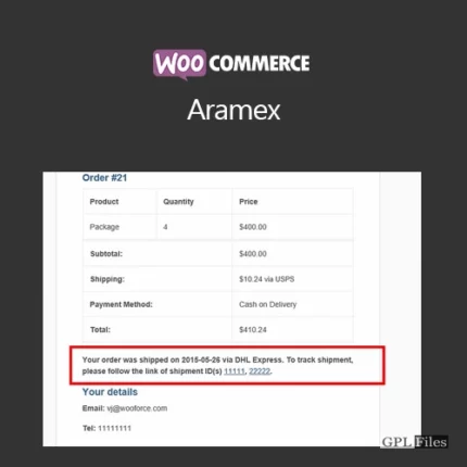 WooCommerce Aramex 1.0.10