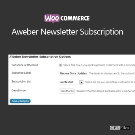 WooCommerce Aweber Newsletter Subscription 3.6.1