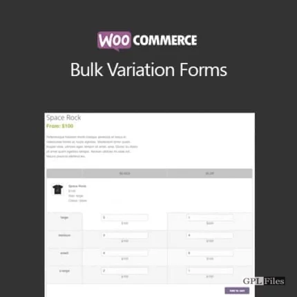 WooCommerce Bulk Variation Forms 1.6.9
