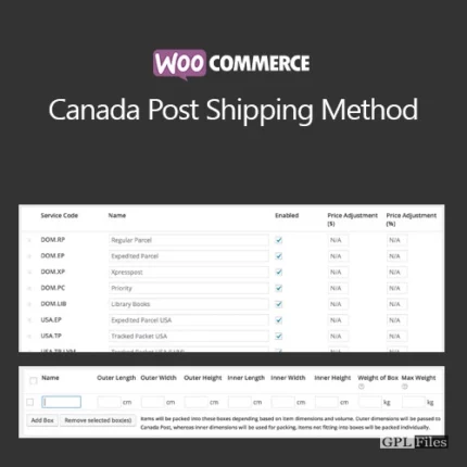 WooCommerce Canada Post Shipping Method 2.5.27