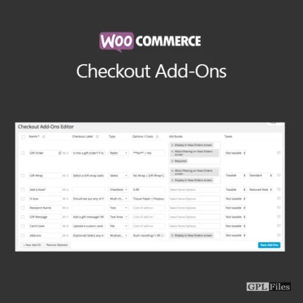WooCommerce Checkout Add-Ons 2.5.6