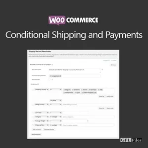 WooCommerce Conditional Shipping and Payments 1.14.1