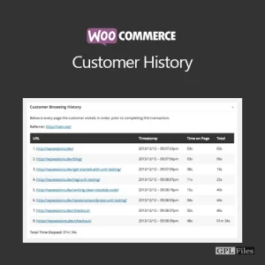 WooCommerce Customer History 1.2.1