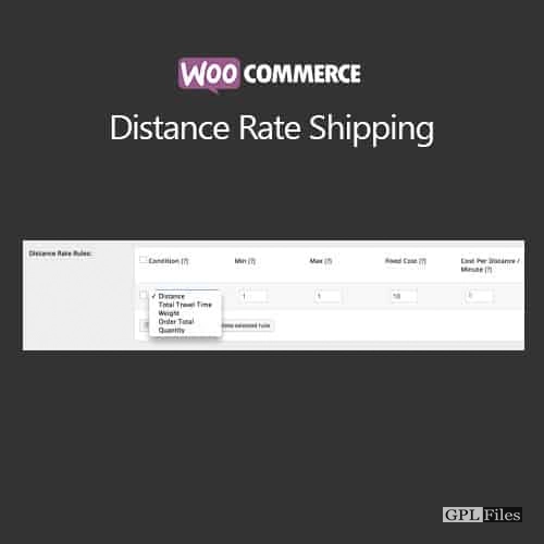WooCommerce Distance Rate Shipping 1.1.0