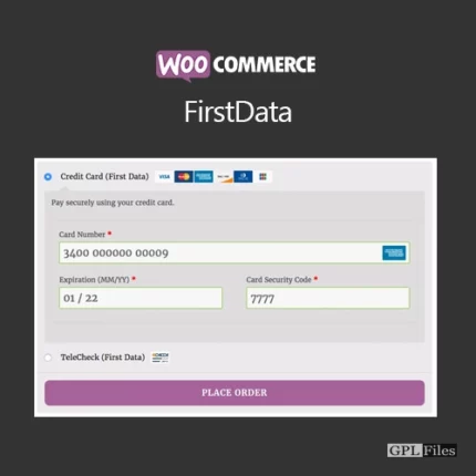 WooCommerce FirstData 4.9.0