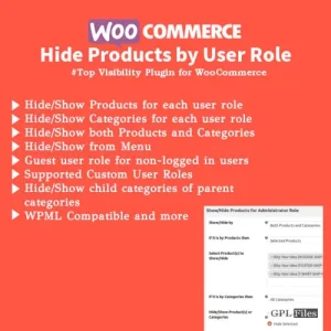 WooCommerce Hide Products by User Roles 6.3.3