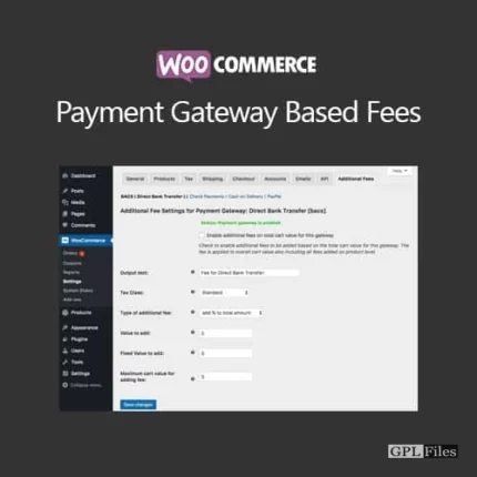 WooCommerce Payment Gateway Based Fees 3.2.4