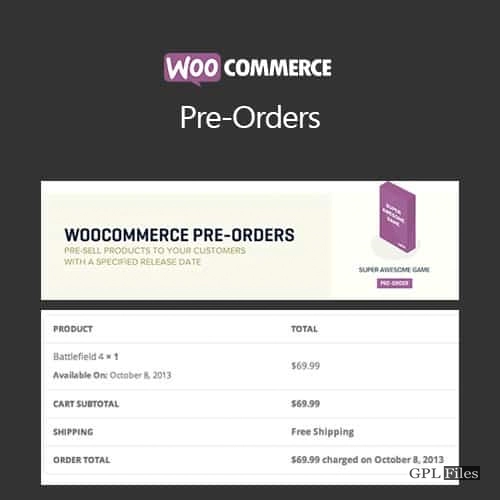 WooCommerce Pre-Orders 1.7.2