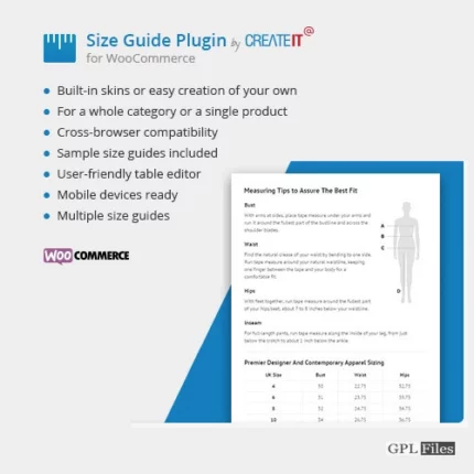 WooCommerce Product Size Guide 3.9