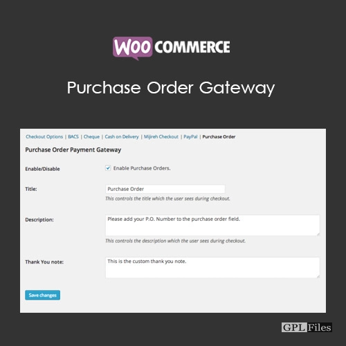 WooCommerce Purchase Order Gateway 1.2.12