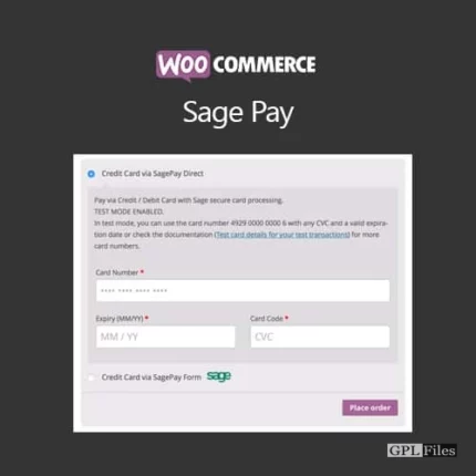 WooCommerce SagePay Form / SagePay Direct 5.7.4