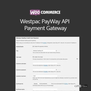 WooCommerce Westpac PayWay API Payment Gateway 1.5.3