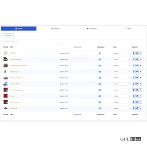 WOOT WooCommerce Products Tables Professional 2.0.3