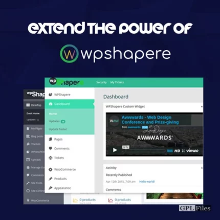 WordPress Admin Theme | WPShapere 6.1.18