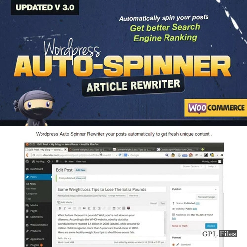 WordPress Auto Spinner - Articles Rewriter 3.8.3