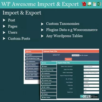 WordPress Awesome Import & Export Plugin 3.4.1