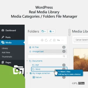 WordPress Real Media Library - Media Categories / Folders File Manager 4.18.9