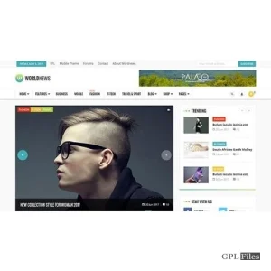 WorldNews Magazine RTL Responsive WordPress Blog 2.5