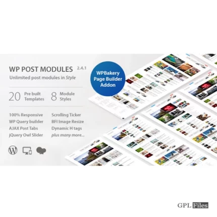 WP Post Modules for NewsPaper and Magazine Layouts 3.0.0