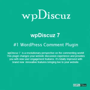 wpDiscuz | WordPress Comment Plugin 7.3.16
