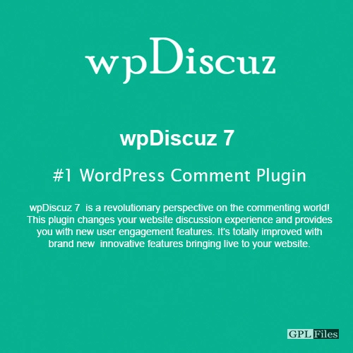 wpDiscuz | WordPress Comment Plugin 7.3.16