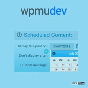 WPMU DEV Schedule Selected Content 1.2.2