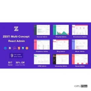 Zest: Multi-Concept React Admin Template 1.1.0